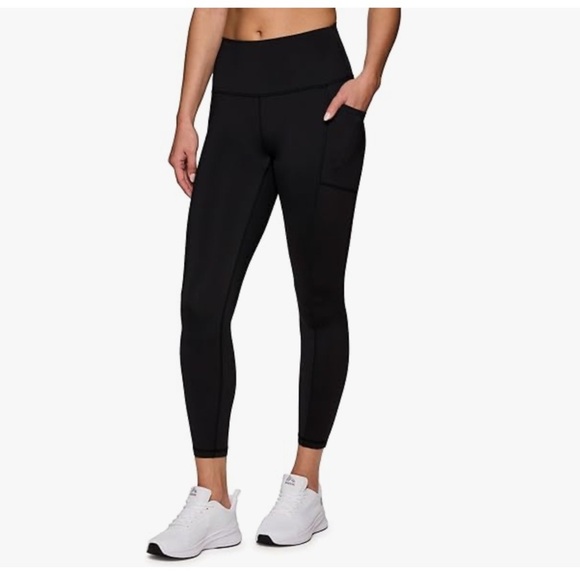 RBX Black High Waisted Ankle Length Leggings Small - Picture 1 of 6